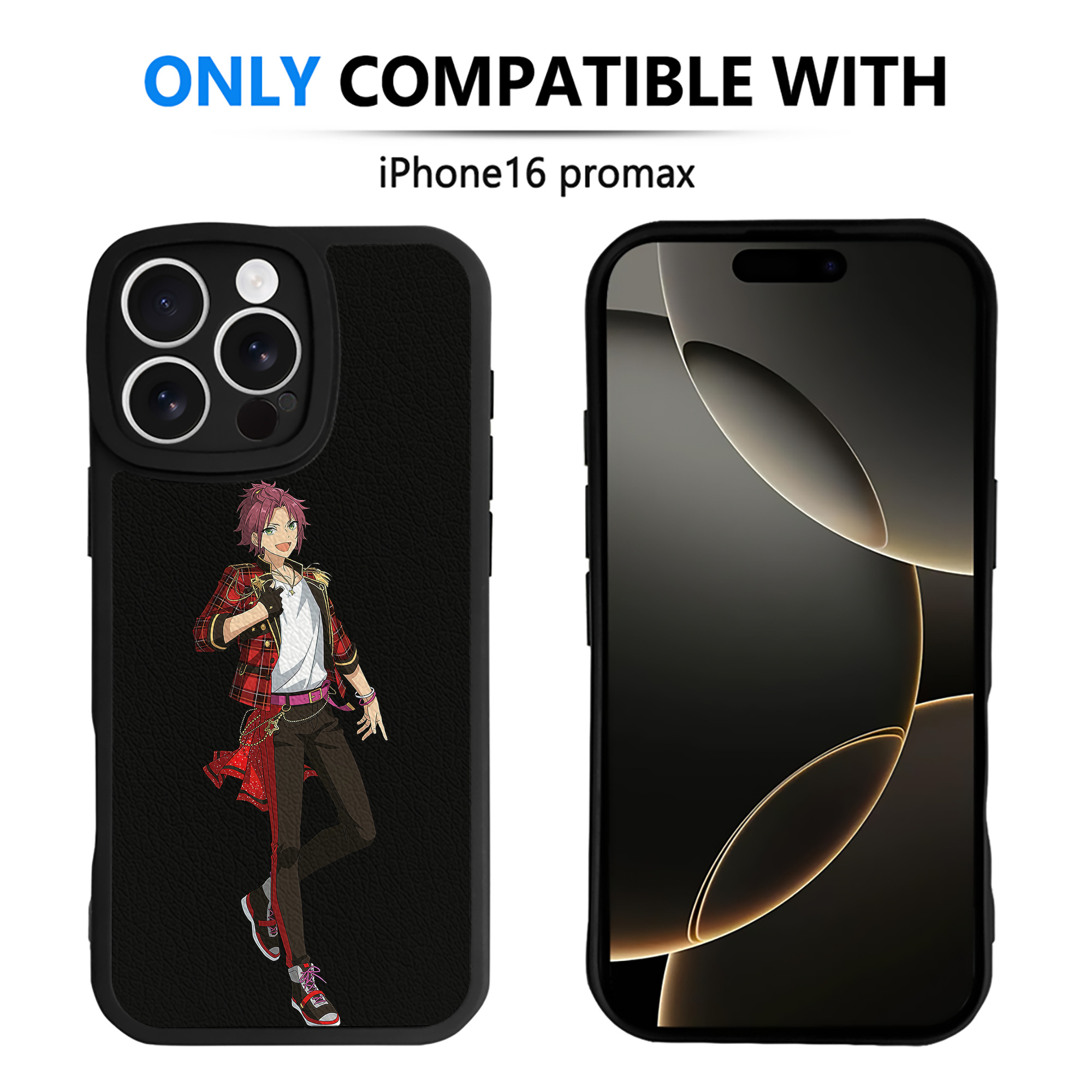 （画像用） あんさんぶるスターズ! Ensemble Stars 【iPhone 16シリーズ対応】シリコンスマホケース（レザー調） 材質：シリコン